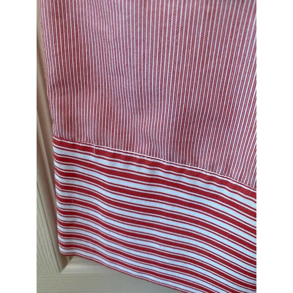 Tibi Red White Pinstripe Dress 10 POCKETS Short Sleeves Sundress spring summer - Picture 7 of 10